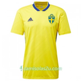 Camisolas de Futebol Suécia Equipamento Principal Copa do Mundo 2018 Manga Curta